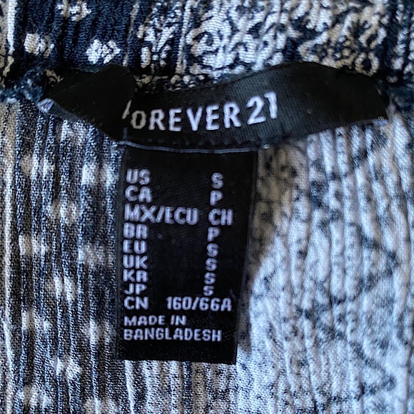 Strapless Navy and White Romper from Forever 21 - Picture 2 of 3